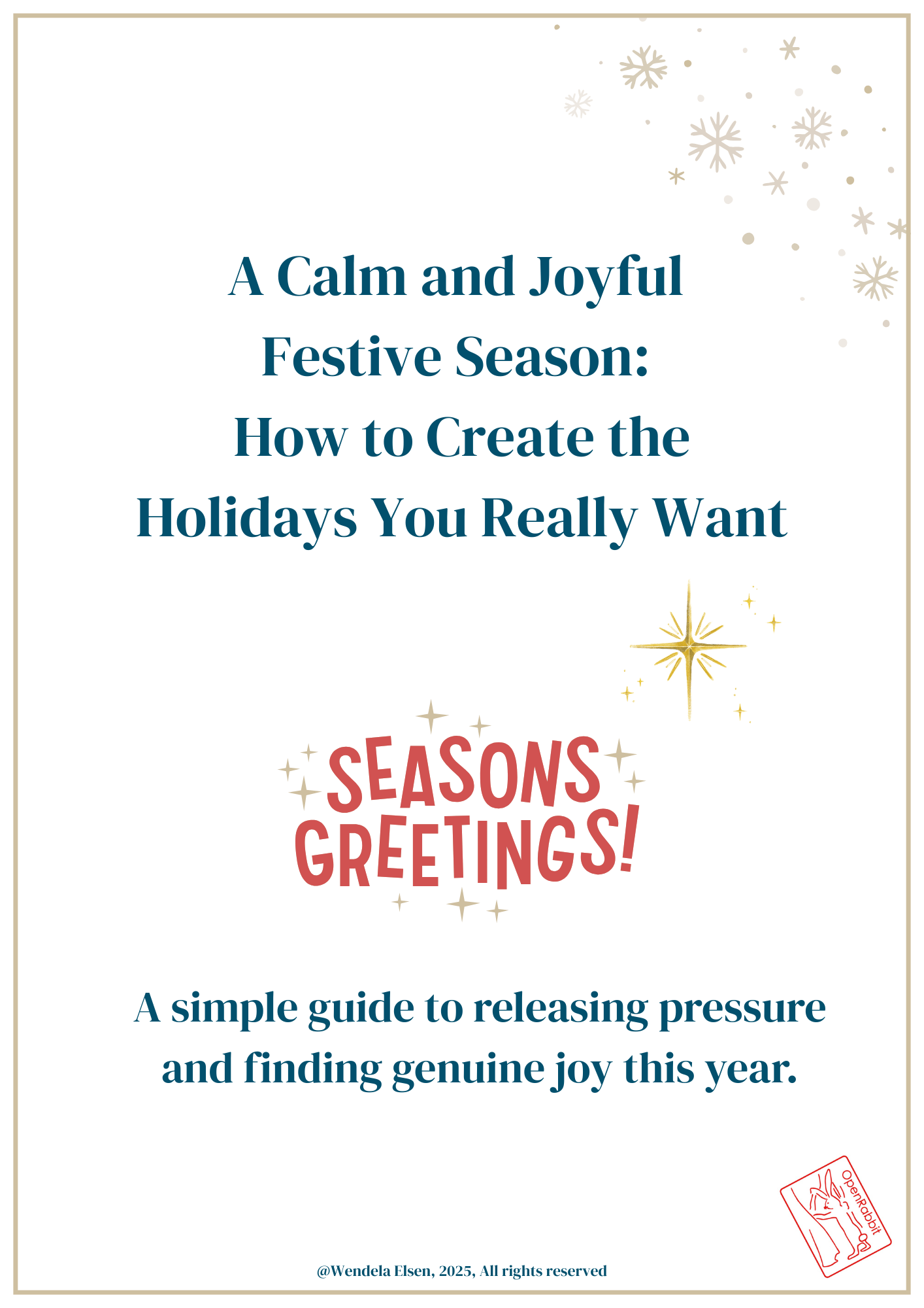 Releasing pressure and finding genuine joy this festive season